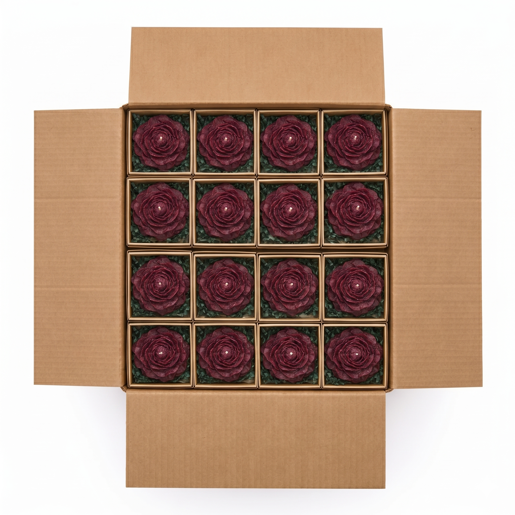 Bordo Gül Mum Bordo Gül Mum - Görsel 3