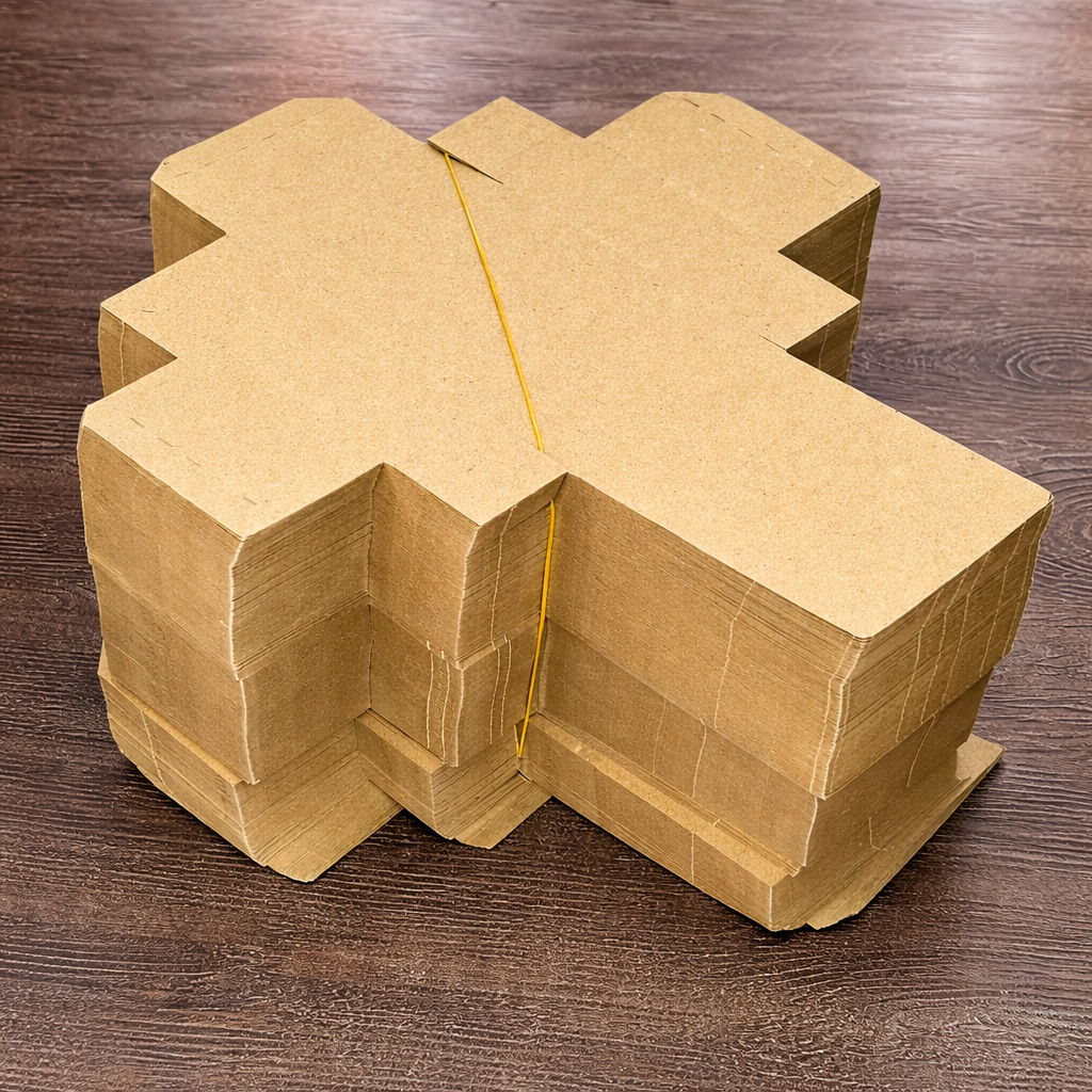 Kraft Karton Kutu ve Şeffaf Kapak (9x9x3)