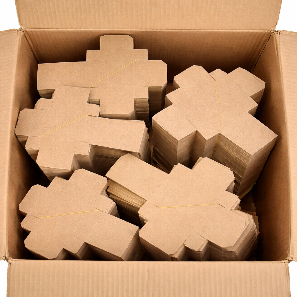 Kraft Karton Kutu ve Şeffaf Kapak (7x7x3) Kraft Karton Kutu ve Şeffaf Kapak (7x7x3) - Görsel 3